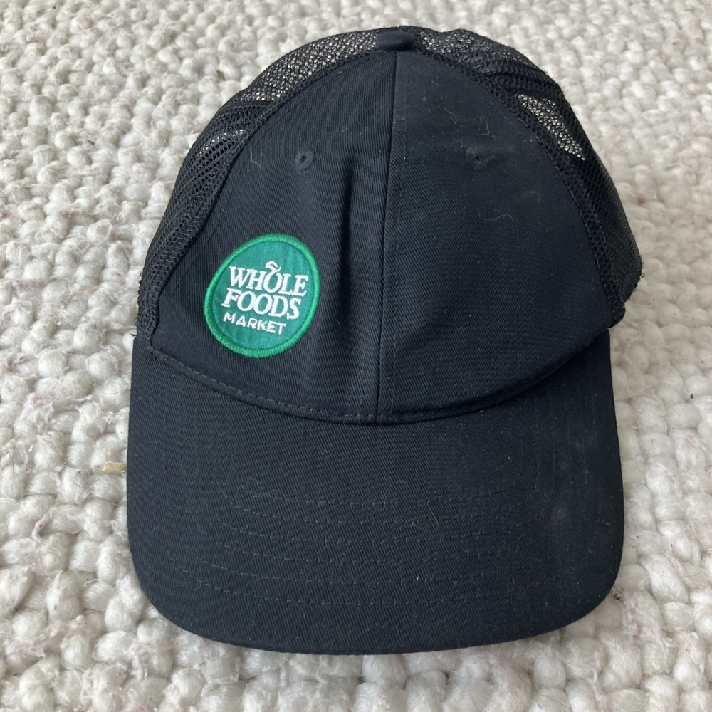 Whole Foods Market Black Mesh Trucker Hat - Employee Uniform